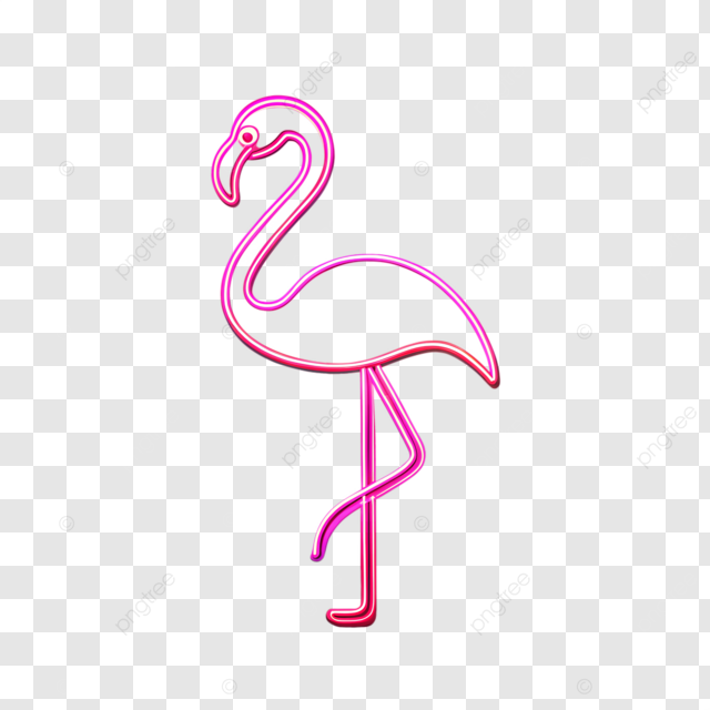 pngtree neon pink flamingo png image 15942728.png